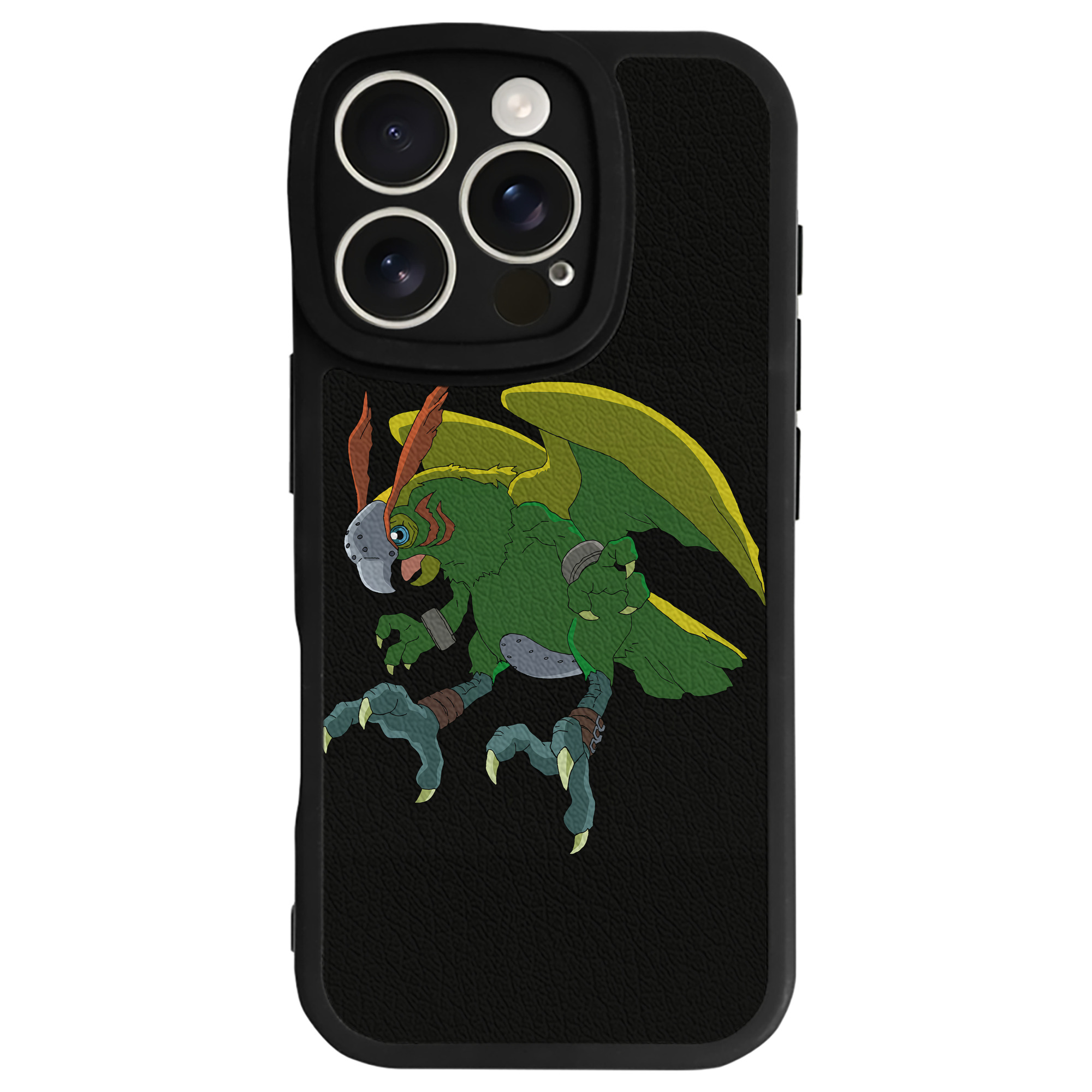 （画像用） Digimon デジタルモンスター/デジモン 【iPhone 16シリーズ対応】シリコンスマホケース（レザー調） 材質：シリコン